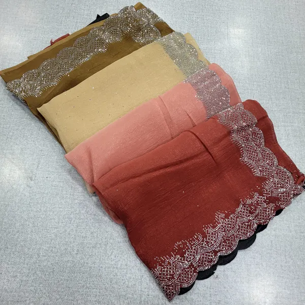 Crunchy Space Multi Colour Stone Work Saree | SR274